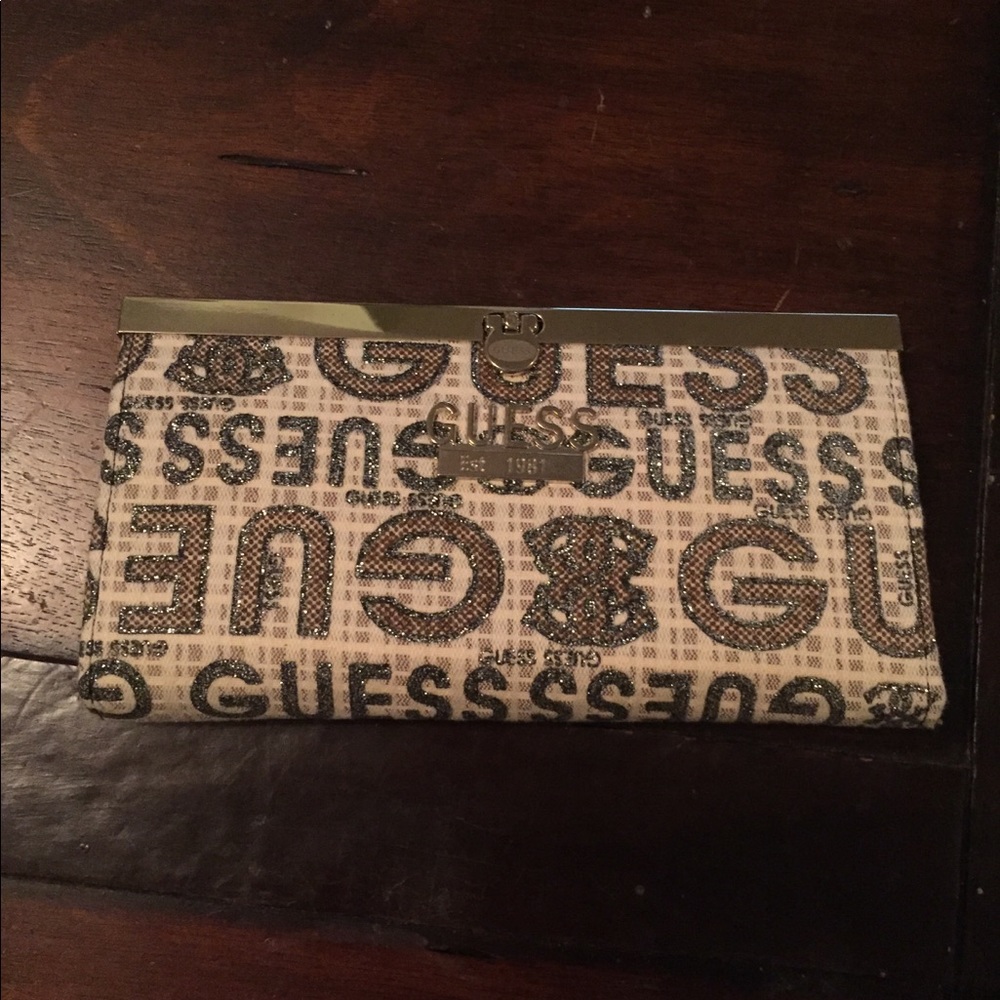Sparkly Guess Clutch